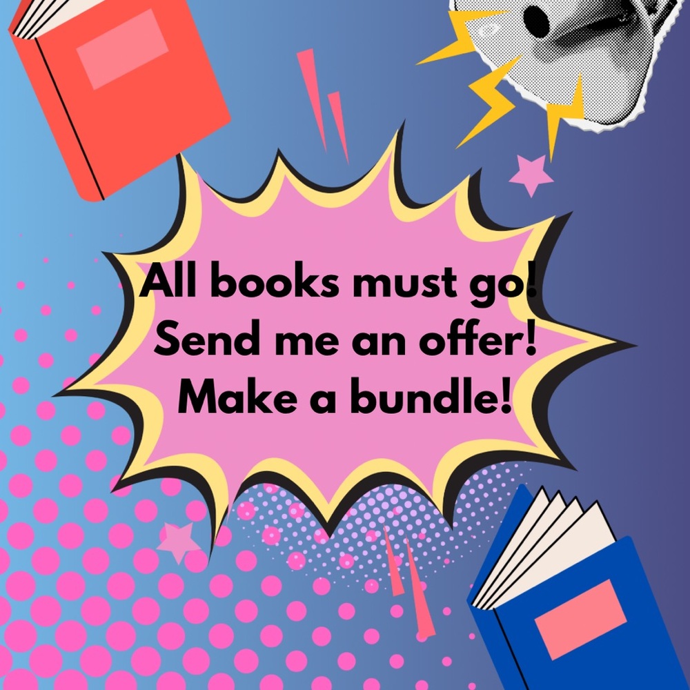 Book Bundle Sale Pop Art Style Wall Art